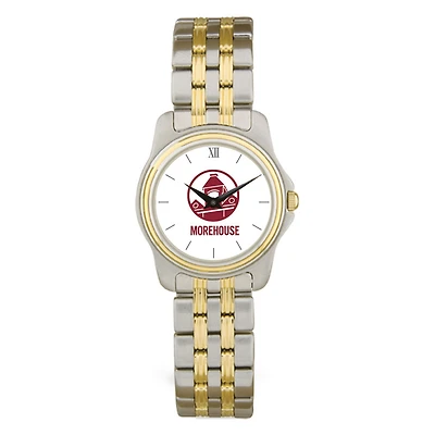 Women's  Silver Morehouse Maroon Tigers Two-Tone Wristwatch