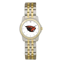 Women's  Silver Oregon State Beavers Two-Tone Wristwatch