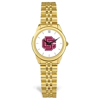 Women's  Gold Bethune-Cookman Wildcats Rolled Link Bracelet Wristwatch