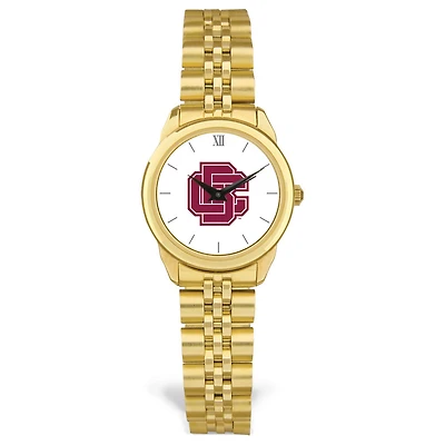 Women's  Gold Bethune-Cookman Wildcats Rolled Link Bracelet Wristwatch