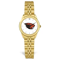 Women's  Gold Oregon State Beavers Rolled Link Bracelet Wristwatch