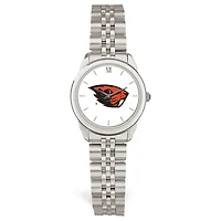 Women's  Silver Oregon State Beavers Rolled Link Bracelet Wristwatch