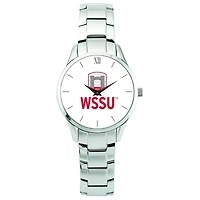 Men's  Silver Winston-Salem State Rams Stainless Steel Wristwatch