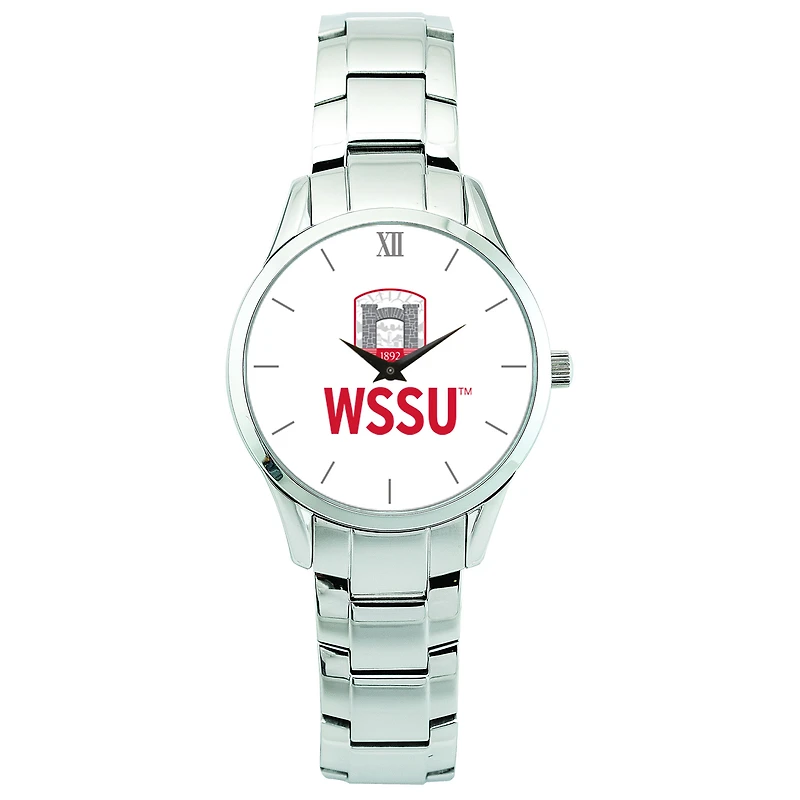 Women's  Silver Winston-Salem State Rams Stainless Steel Wristwatch