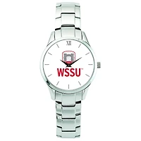 Women's  Silver Winston-Salem State Rams Stainless Steel Wristwatch