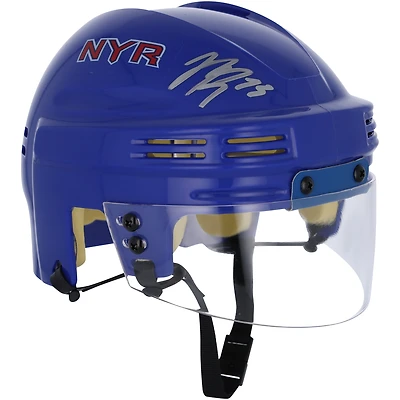 Matt Rempe New York Rangers Autographed Blue Mini Helmet