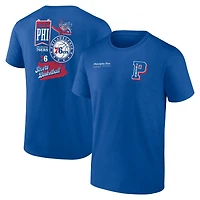 Men's Royal Philadelphia 76ers Split Zone T-Shirt