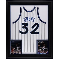 Shaquille O'Neal Orlando Magic Autographed SM Deluxe Framed White 1993 Mitchell & Ness Authentic Jersey