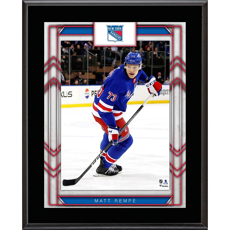 Matt Rempe New York Rangers 10.5" x 13" Player Sublimated Plaque