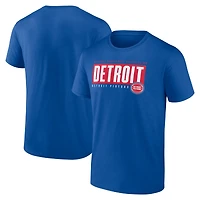 Men's Blue Detroit Pistons Blocked Out T-Shirt