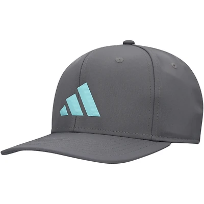 Men's adidas  Gray 3-Bar AEROREADY Adjustable Hat