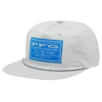 Men's Columbia Gray PFG Back Tack Snapback Hat