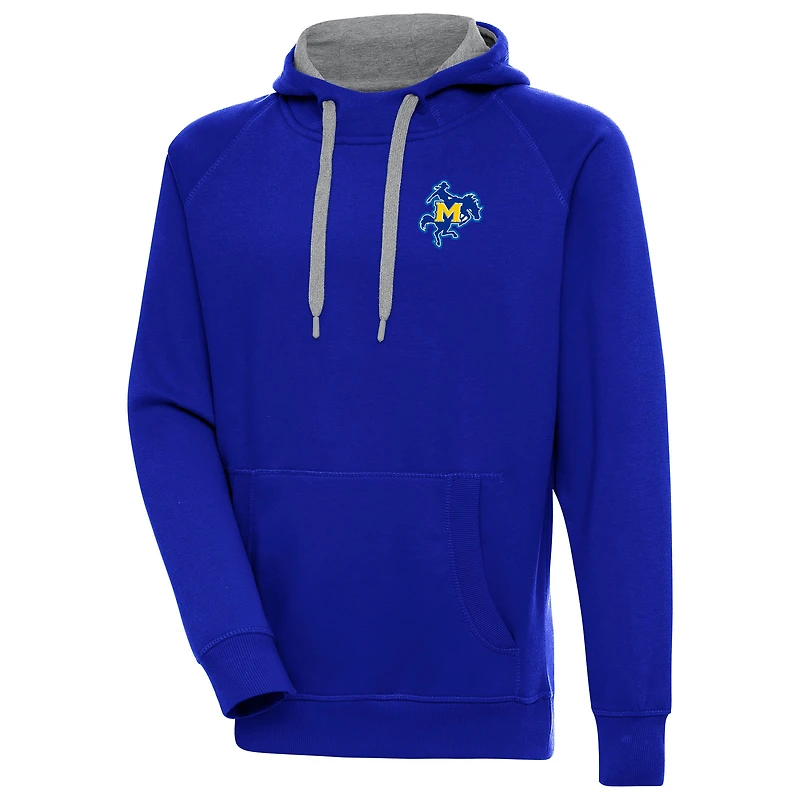 Men's Antigua Royal McNeese State Cowboys Victory Pullover Hoodie