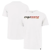 Men's '47 White Los Angeles Chargers Flag Script Franklin T-Shirt