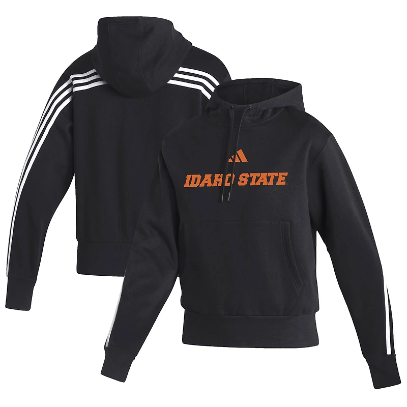 Women's adidas  Black Idaho State Bengals Sideline Fashion Pullover Hoodie