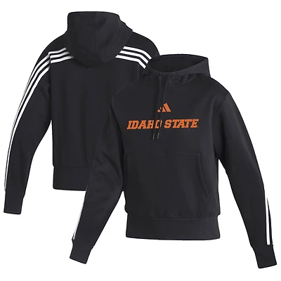 Women's adidas  Black Idaho State Bengals Sideline Fashion Pullover Hoodie