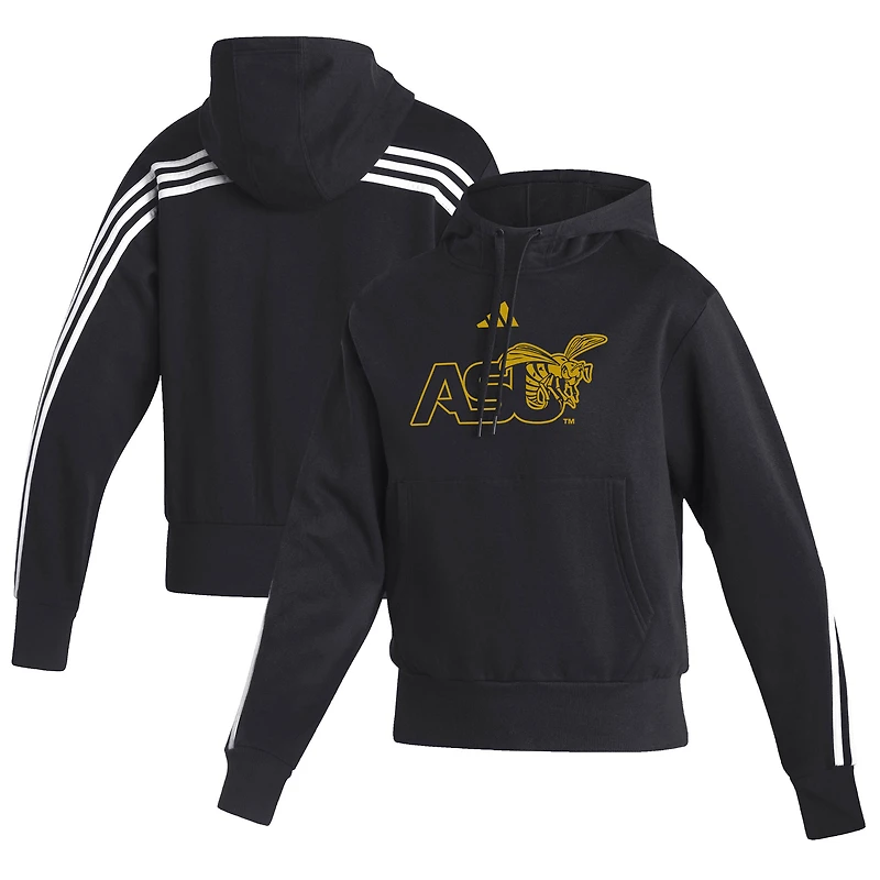 Women's adidas  Black Alabama State Hornets Sideline Fashion Pullover Hoodie