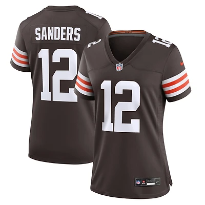 Women's Nike Shedeur Sanders Brown Cleveland Browns 2025 NFL Draft Game Jersey