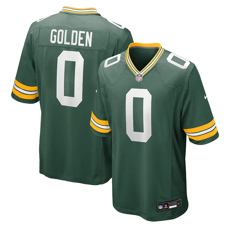 Men's Nike Matthew Golden Green Green Bay Packers 2025 NFL Draft First Round Pick Game Jersey