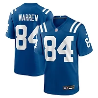 Men's Nike Tyler Warren Royal Indianapolis Colts 2025 NFL Draft First Round Pick Game Jersey