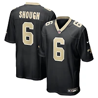 Men's Nike Tyler Shough Black New Orleans Saints Game Jersey