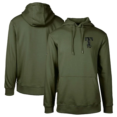 Men's Levelwear Green Texas Rangers Podium Digital Camo Pullover Hoodie