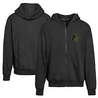 Men's Levelwear Black Baltimore Orioles Uphill Digital Camo Full-Zip Hoodie