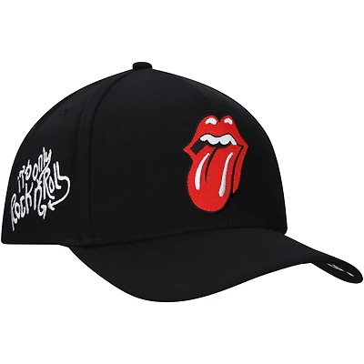 Men's  Black Rolling Stones It's Only Rock N' Roll A-Frame Adjustable Hat