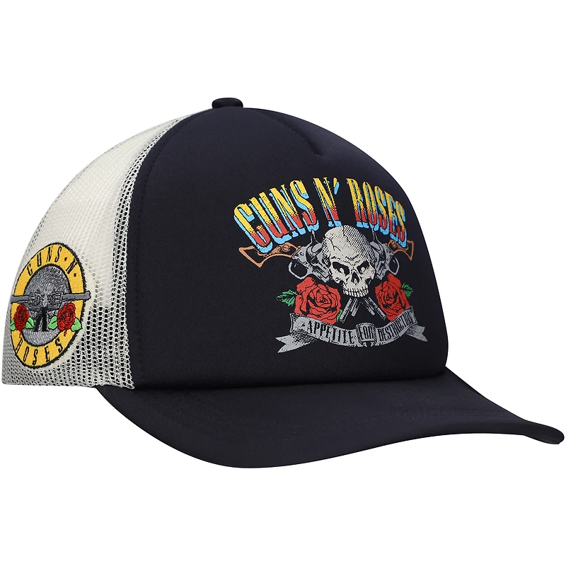 Men's  Black Guns N’ Roses Appetite For Destruction Trucker Adjustable Hat