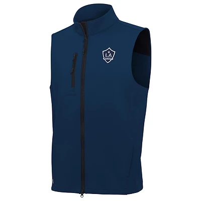 Men's Antigua Navy LA Galaxy White Logo Demand Full-Zip Vest