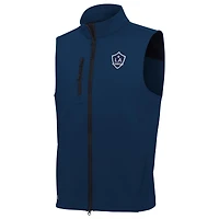 Men's Antigua Navy LA Galaxy White Logo Demand Full-Zip Vest