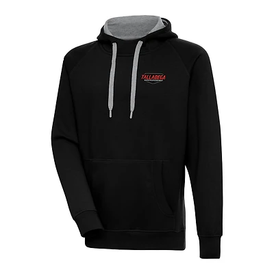 Men's Antigua Black Talladega Superspeedway Victory Pullover Hoodie