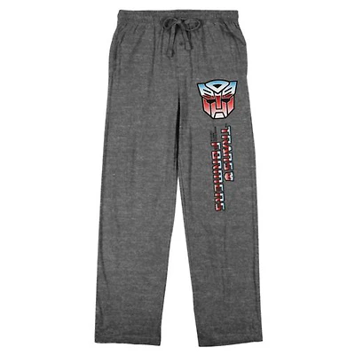 Men's  Graphite Transformers Autobots Logo Pajama Pants