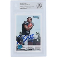Josh Jacobs Oakland Raiders Autographed 2019 Panini Donruss Rated Rookie #308 Beckett Fanatics Witnessed Authenticated Rookie Card