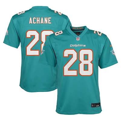 Youth Nike De’Von Achane Aqua Miami Dolphins Game Jersey