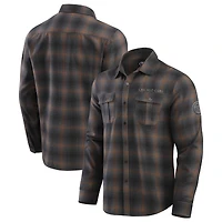 Men's Darius Rucker Collection by Fanatics Tan Chicago Cubs Classic Flannel Long Sleeve Button-Up Shirt
