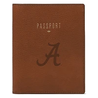 Fossil Brown Alabama Crimson Tide Travel RFID Passport Case