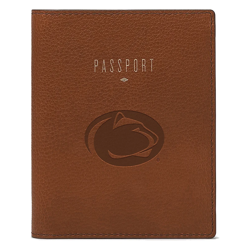 Fossil Brown Penn State Nittany Lions Travel RFID Passport Case