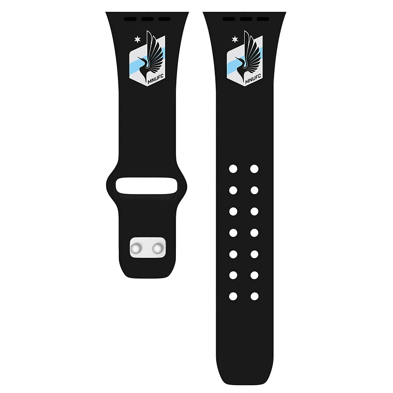 Black Minnesota United FC Silicone Apple Watch Band