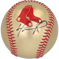 David Ortiz Boston Red Sox Autographed Gold Logo Baseball