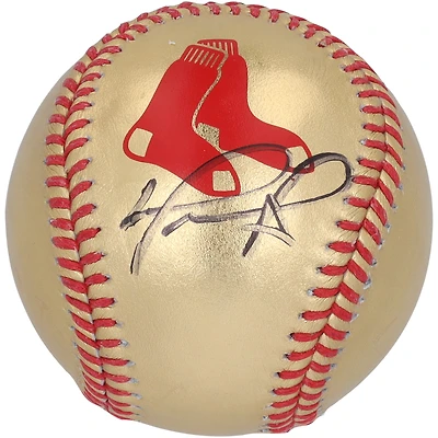 David Ortiz Boston Red Sox Autographed Gold Logo Baseball