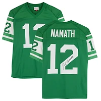 Joe Namath New York Jets Autographed Green Mitchell & Ness Replica Jersey