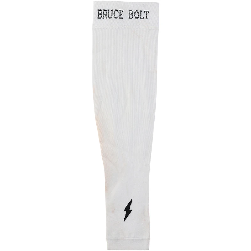 Brandon Nimmo New York Mets Game-Used White Bruce Bolt Sleeve from the 2023 MLB Season