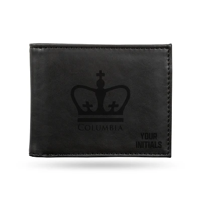 Black Columbia University Personalized Billfold Wallet
