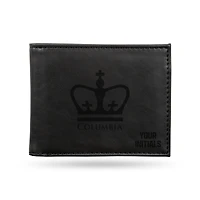 Black Columbia University Personalized Billfold Wallet