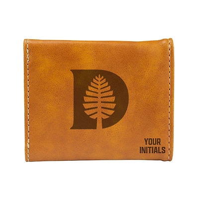 Brown Dartmouth Big Green Personalized Trifold Wallet