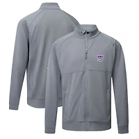 Men's Levelwear Gray Sacramento Kings Form Insignia Core Full-Zip Jacket