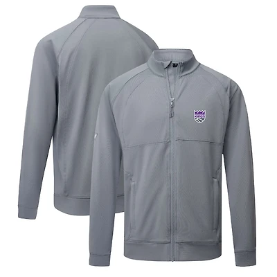 Men's Levelwear Gray Sacramento Kings Form Insignia Core Full-Zip Jacket