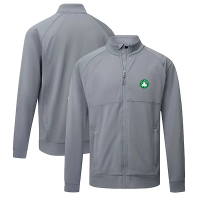 Men's Levelwear Gray Boston Celtics Form Insignia Core Full-Zip Jacket
