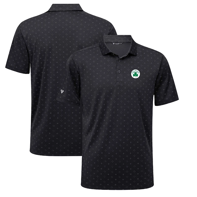 Men's Levelwear  Black Boston Celtics Detect Insignia Core Polo